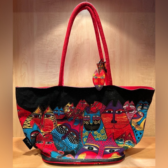 Laurel Burch Cat Travel Bag - Picture 1 of 8
